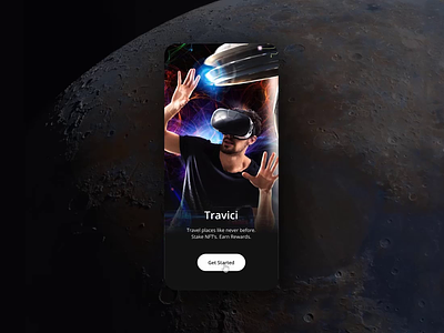 Travici NFT UI Design and interaction video app app design astronomy blockchain crypto design etherium galaxy interaction jupiter moon nft nft app nft staking planets saturn staking ui ux video