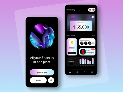 Fintech App UI Design app app design design finance fintech ui ux