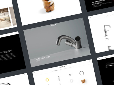 Nobili - Showcase black white bw custom ecommerce graphicdesign inspiration layout minimal product type typography ui ux uxdesign web web design website