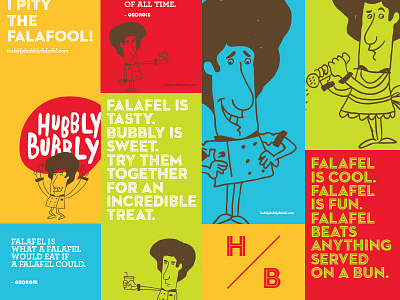 Hubbly Bubbly Falafel Shop Graphics