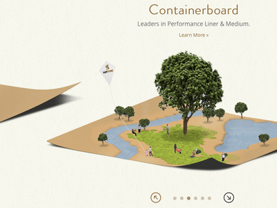 Eco Slide earthy eco feature green homepage isometric kite miniature paper slider tree