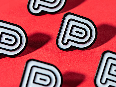 Master P Push Pin branding enamel pin enamelpins lapel master p pins push red