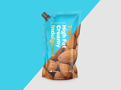 Healthy Snack Brand almond branding butter colorful healthy ingredients keto logo nuts packaging snacks