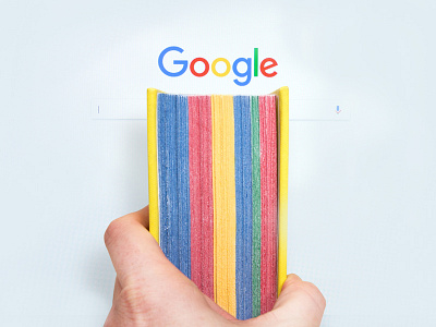Google Book art book book design colorful google print search