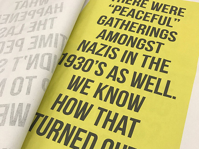 Holocaust Ad Campaign ad bebaus campaign holocaust newsprint print racism type yellow