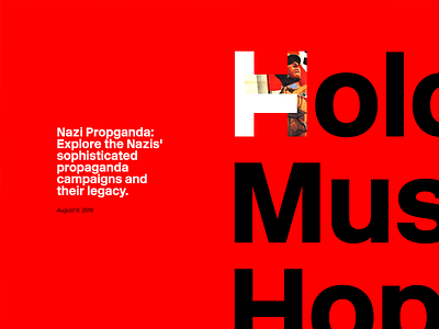 Holocaust Museum Exhibition Design branding campaign holocaust logo nazi
