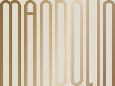 Mandolin Identity branding extended gold identity identity branding logo mandolin shinny type