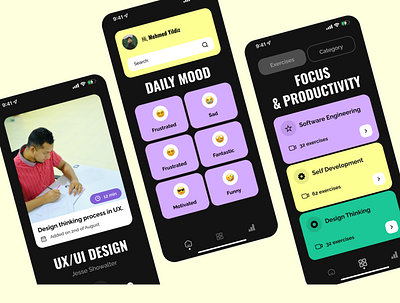 Productivity App- Design Challenge managment app mobile app productivity app user experience ux ui