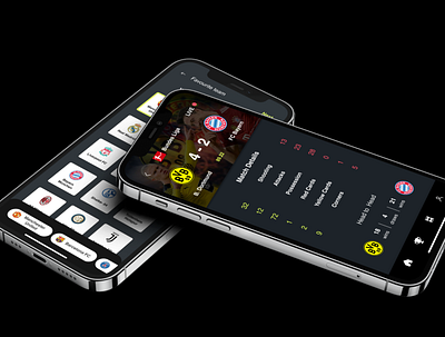 Mobile App for Football 3d animation design graphic design logo mobile app motion graphics sport app ui ux ui web design