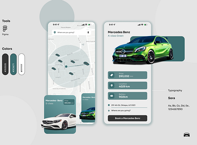 Car Renting app branding car car app design figma figma design illustration logo mobile app mobile device navigation app ui user experience ux ux ui vector vehicle app web design