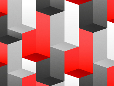 Red, White and Black adobe ai design geometric illustration illustrator square