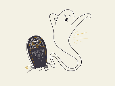 03 Confine aughost aughostus gloom character design confine ghost grave mid century retro stretch vintage