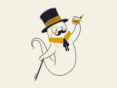 18 Old Fashioned aughost aughostus gloom character character design cheers dapper design drink fancy ghost illustration midcentury old fashioned procreate retro vintage women in illustration