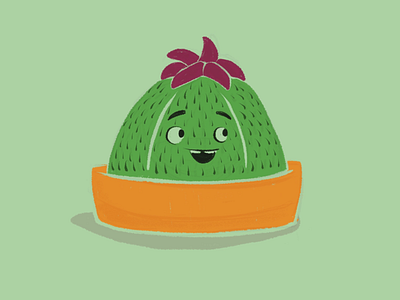 Cactus cactus character design illustration procreate women in illustration
