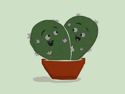 Cacti character design illustration procreate women in illustration