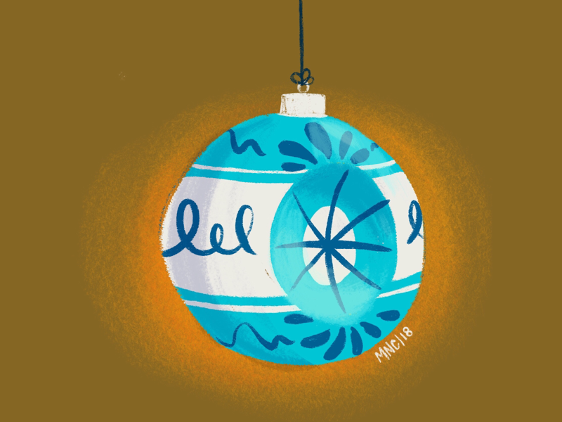 Ornament 08 mad eye harry potter vintage mid century retro design illustration ornament christmas