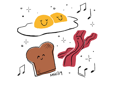 Eggs, Bacon, and Toast