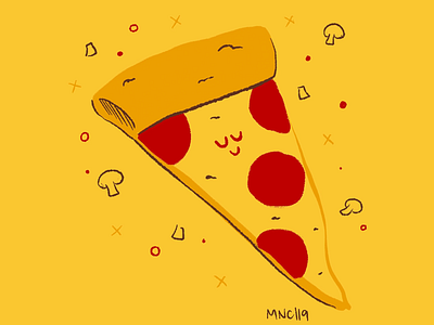 Pizza My Heart design illustration mid century pizza