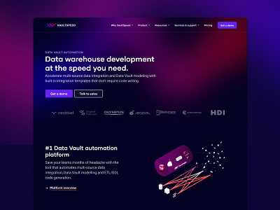 VaultSpeed blur design ui ux web website