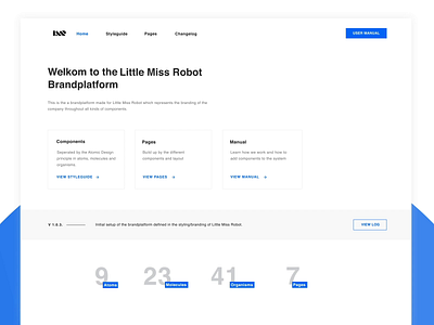 Little Miss Robot Styleguide animation branding design ui ux web website