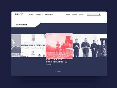 Track - homepage branding design ux web website