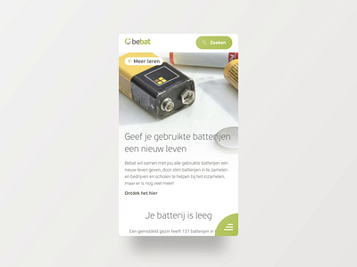 Bebat - menu animation batteries bebat design hamburger hamburger menu menu web website