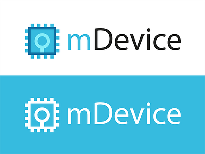 mDevice - logo branding company logo logotype
