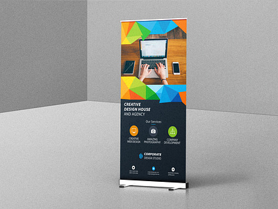 Roll Up Banner Design adobe illustrator adobe indesign banner banner 2022 banner design banner design 2022 branding design dribbble graphic design logo roll up banner x banner