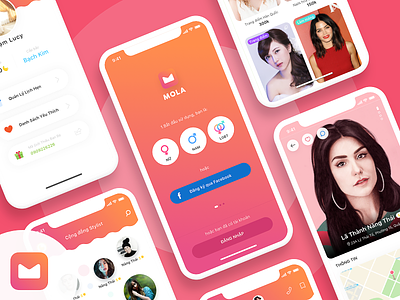 MOLA - Beauty App app beauty booking makeup orange pink spa