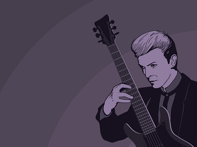 A Tribute to David Bowie design drawing illustration illustrator