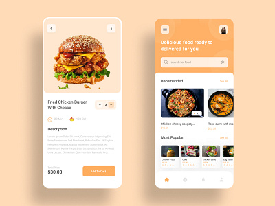 Online Food Delivery Ui Design