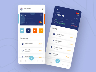 Mobile Banking App Design