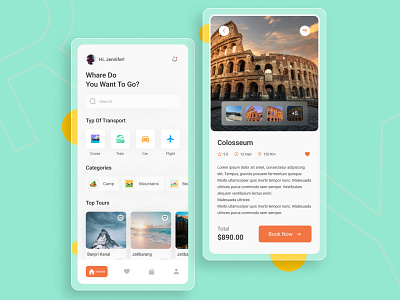 Travel Mobile App Design