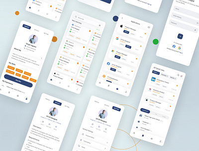 Job Finder App designer job app job finder mobile app ui ui ux