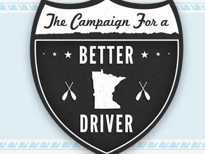 A better Minnesota driver. badge driving minnesota route