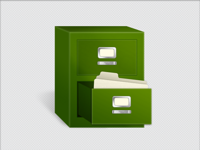 Filing Cabinet Icon filing cabinet folder green icon