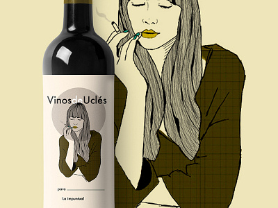 wine label design design illustration uclés wine wine label