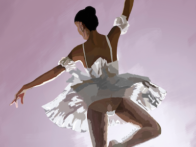 ballerina ballerina color illustration dance graphic illustration illustration