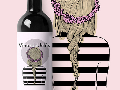 wine label design design illustration uclés wine wine label