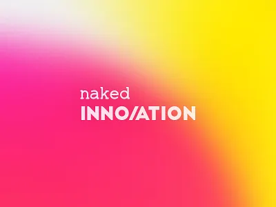 naked INNOVATION Logo 2 brand gradient graphic innovation logo naked red yellow