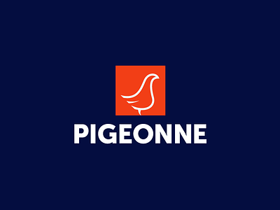 Pigeonne.com bird columbidae design dove logo pigeon