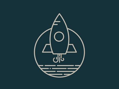 Rocket Icon design icon line pen shopware