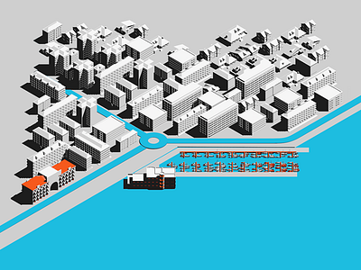 We are NOI - Yacht Club 3d architecture beach building city design illustration minimal minimalist modeling noi studio santander