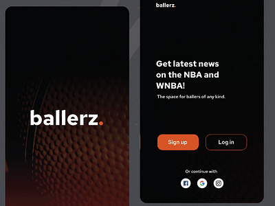 Sign in Page bball branding design figma ui