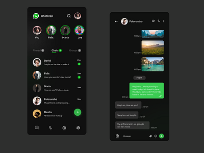 WhatsApp Remake app figma illustration remake ui ux whatsapp