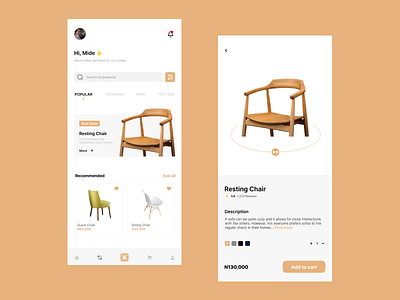 Chair Design (Replica) app design figma ui ux