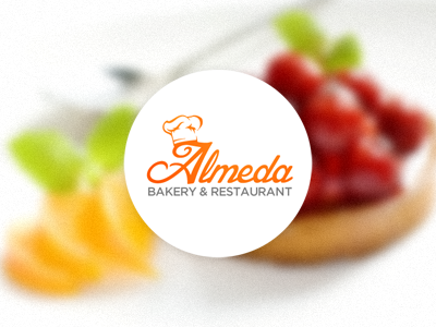 Almeda Bakery and Restaurant Logo bakery design food logo restaurant web