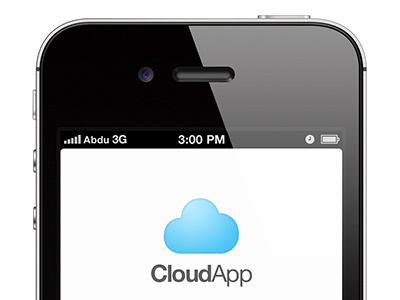 CloudApp Login app apple blue brand cloud cloudapp design fun ios iphone logo services share ui unofficial