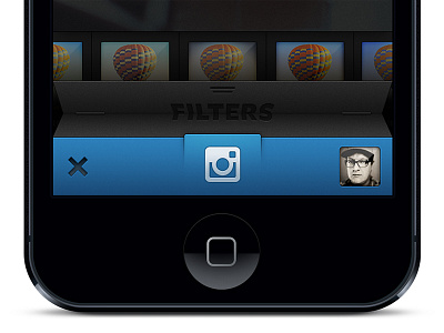 Instagram Revamp app blue camera design designer instagram ios iphone photography revamp ui