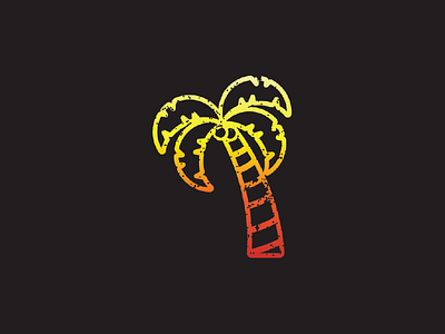 Palm Tree Sunset icon logo palm sunset tree